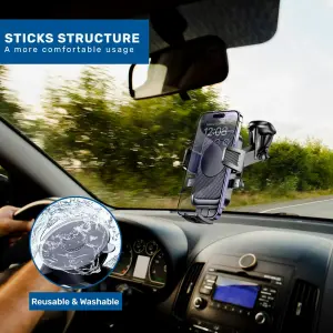 Soporte para Celular en Carro - Adhesión Firme S66H - Soporte celular Carro Chupa S66H