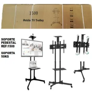 Soporte de Pedestal Base TV 1500: Elegancia y Estabilidad para tu Entretenimiento - Base Pedestal TV 1500 32" a 65"