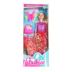 Muñeca Vestido Mariposa: ¡Un Toque de Magia y Estilo! - Muñeca Vestido Mariposa Bolso Mariposa
