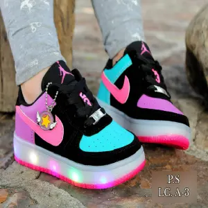 Tenis Nike Force One Niñas con Luces: ¡Magia y Diversión en Cada Paso! - Tenis Nike Force One Niñas con Luces Cos