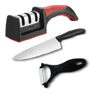 Combo Esencial de Cocina: Afilador y Pelador de Cuchillos - Combo Afilador Cuchillos Pelador Cuchil