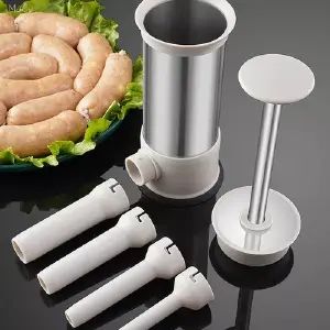 Embutidora de Salchichas Profesional de Acero Inoxidable - Embutidor De Salchichas De Acero Inoxida