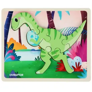 Rompecabezas de Madera: ¡Aventura de Dinosaurios para Pequeños Exploradores! - Rompecabezas Madera Dinosaurio Juego Did