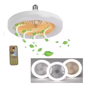 Ventilador de Techo E27: Frescura y Luz en Uno - Ventilador De Techo E27 De 30 W Con Lámp