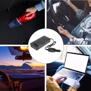 Inversor Convertidor Portátil Multitoma: Energía Donde la Necesitas - Inversor Convertidor Portátil Multitoma