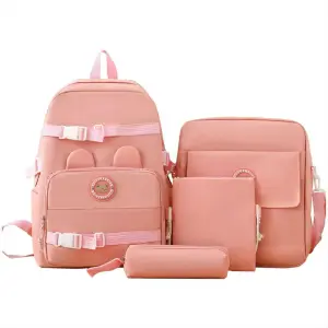 Maleta Morral Escolar 4 Piezas: ¡El Set Perfecto para tus Aventuras! - Maleta Morral 4 Piezas Escolar Bolso Rs
