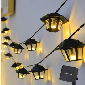 Ilumina tus Noches con la Extensión Solar Farolitos Cálida 4Mts - EXTENSION SOLAR FAROLITOS CALIDA 4MTS