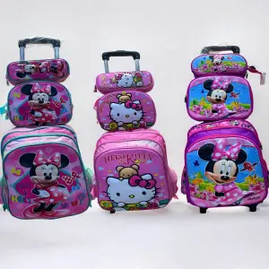 Kit Escolar Completo con Morral con Ruedas: ¡Listos para la Aventura del Aprendizaje! - Kit escolar completo morral con ruedas