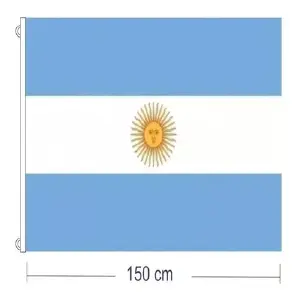 Bandera Argentina Grande 1.50x90cm: ¡Muestra tu Orgullo Nacional! - Bandera Argentina 1.50x90cm Grande