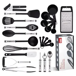 Kit de Utensilios de Cocina Definitivo: ¡Transforma Tu Experiencia Culinaria! - Kit utensilios de cocina 25 piezas