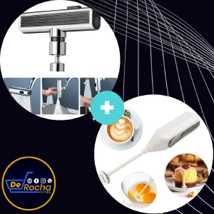 Revoluciona Tu Cocina con el Kit Grifo 4 en 1 + Batidor Eléctrico - Kit Grifo 4 En 1 + Batidor Electrico
