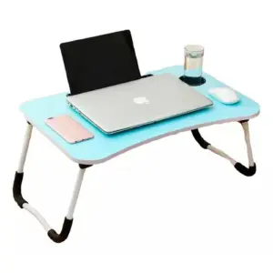 Mesa Plegable Azul T02C: Tu Compañera Ideal para Portátil y Tablet - Mesa Para Portátil Y Tablet Azul T02C