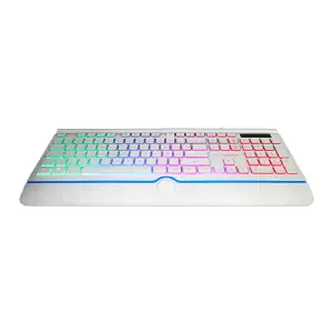 Domina el Juego con el Teclado Multimedia Gamer USB RGB Blanco - TECLADO MULTIMEDIA GAMER USB RGB BLANCO
