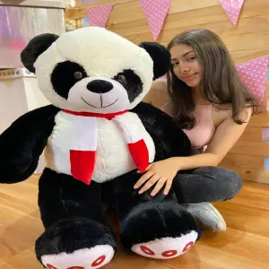 Peluche de Panda Gigante: ¡1 Metro de Suavidad! - Peluche de panda patas largas 1m