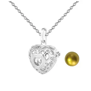 Elegante Collar "Llamador de Ángel" con Dije en Forma de Corazón - Collar Llamador De Angel Figura Corazon