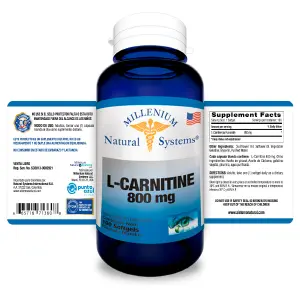 L-Carnitina 800 MG: Tu Aliado para la Energía y el Rendimiento - L-carnitina 800 MG x 100 Capsulas