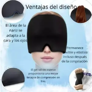 Gorro Terapéutico para Migrañas: Alivio Frío y Compresión Efectiva - Gorro Para Migraña Alivio Compresa Gel