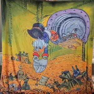 Manta de Monedas del Tío Rico: ¡Calidez y Diversión para tu Hogar! - Manta monedas pato tío Rico
