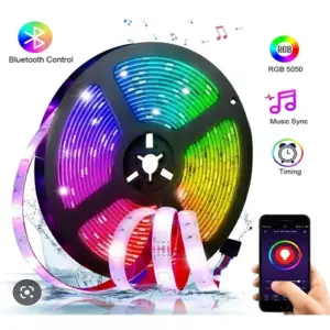 Ilumina Tu Mundo con Cinta LED RGB Bluetooth de 5 Metros - Cinta Led 5 Metros Rgb Bluetooth Control