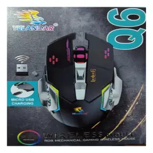 Domina el Juego: Mouse Gamer Inalámbrico y Recargable Q6 - MOUSE GAMER INALAMBRICO Y RECARGABLE Q6