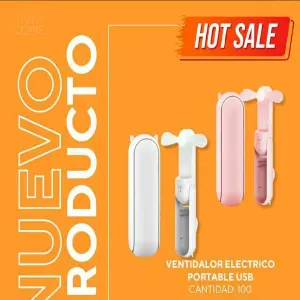Ventilador Eléctrico Portátil USB: Frescura donde la necesites - Ventilador Electrico poratable USB
