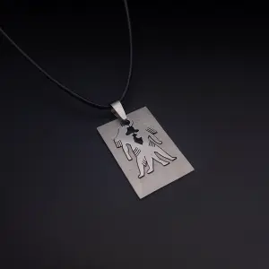 Collar Signo Zodiacal: Elegancia y Personalidad en Acero - Collar Signo Zodiacal Placa Acero + Estu