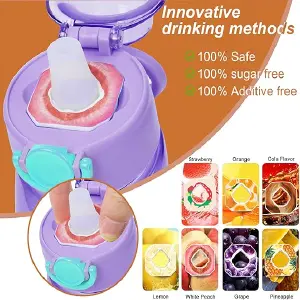 Botella de Agua con Sabor: Hidratación Refrescante y Saludable - Botella De Agua Con Sabor + 3 Capsulas