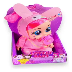 Muñeca Bebé Estilo Kuromi: Diversión y Estilo para Niñas - MUÑECA BEBE VESTIDO DE KUROMI PARA NIÑAS