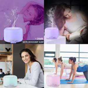 Humidificador Difusor Masmelo 500ml RGB: Aire Puro y Ambiente Relajante - Humidificador Difusor Masmelo 500ml Rgb