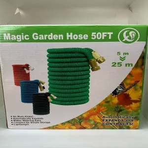 Manguera Expandible Magic Garden 50FT: ¡Revoluciona tu Jardinería! - MANGUERA EXPANDIBLE  MAGIC GARDEN 50FT