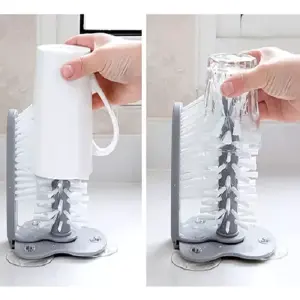 Cepillo con Ventosas: ¡La Solución Brillante para tus Vasos! - Cepillo Con Ventosas lava vasos ideal ⚡