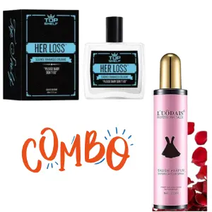 HER LOSS 100ML + GOLDEN ROSA FEM: Elegancia y Sofisticación para Ella - HER LOSS100ML +GOLDEN ROSA FEM