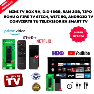 Convierte tu TV en un Smart TV con el Roku TV Stick - TV_BOX_TIPO_ROKU_TV_STICK_RAM_2_GB_D.D_1