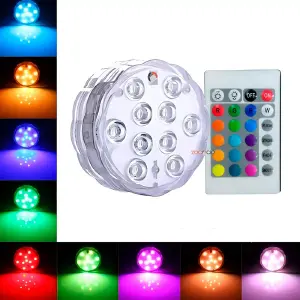 Luz LED RGB Sumergible: Ilumina Tus Espacios Bajo el Agua - Luz Led Rgb Sumergible