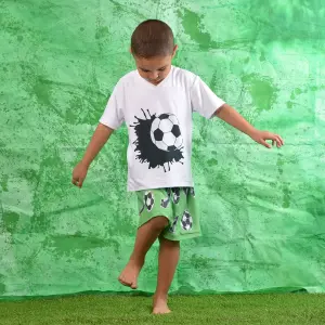 Pijama Infantil de Fútbol: ¡Noches de Ensueño Goleador! - pijama niño futbol