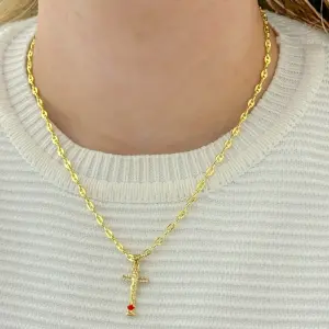 Elegancia Atemporal: Cadena Tejido Gucci para Dama - Cadena Tejido Gucci para Dama de 45cm-3m
