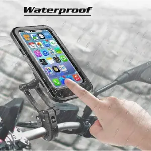 Soporte Universal Impermeable para Celular de Moto y Bicicleta - SOPORTE CELULAR MOTO BICI IMPERMEDABLE