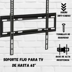 Soporte de Pared para TV MT-146: La Solución Perfecta para tu Entretenimiento - Soporte De Pared Para Tv 26 - 63 Mt-146