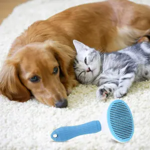 Peine para mascotas FK22B-77: El cuidado perfecto para tu amigo peludo - Peine para mascotas cepillo FK22B-77