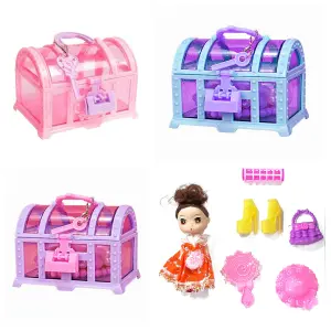 Descubre la Magia: Cofre Sorpresa de Accesorios para Muñecas - Muñeca Accesorios Cofre Sorpresa Juguete