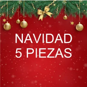 NAVIDAD 5 PIEZAS: Celebra la Magia Navideña con Estilo - NAVIDAD 5 PIEZAS