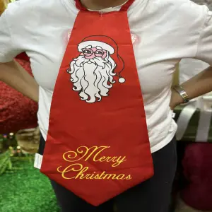 Corbata Navideña de Santa Claus: ¡El Toque Festivo Perfecto! - CORBATA NAVIDAD SANTA