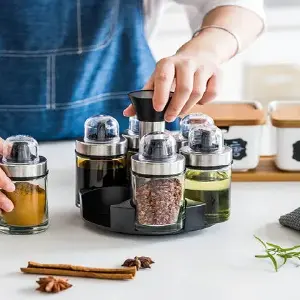 CONDIMENTERA GIRATORIA: Tu Cocina Organizada y Elegante - CONDIMENTERA GIRATORIA