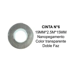 Nanocinta 19mmx2.5mx15mm N°6: Soluciones de sellado de alta calidad - Nanocinta 19mmx2.5mx15mm N°6