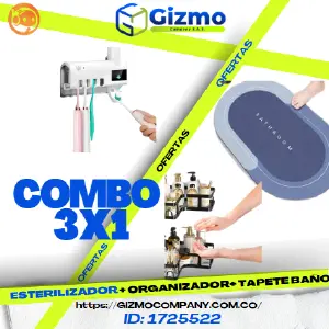 Combo Esterilizador, Organizador y Tapete: ¡La Solución 3 en 1 para tu Hogar! - Combo Esterilizador, Organizador, Tapete