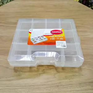 Organiza tu Espacio con Estilo: Caja Plástica de 11 Compartimentos - Caja Organizadora Plástica con 11 Divisi