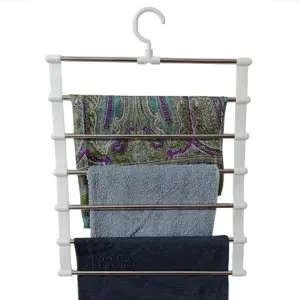 Gancho Ropa Ahorrador de Espacio 6 en 1: ¡Organiza tu Armario con Estilo! - Gancho Ropa Ahorrador De Espacio 6 En 1