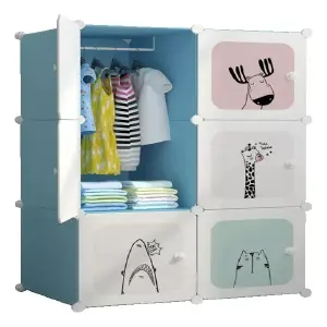 Armario Plástico Portátil: ¡Organización Divertida con Diseños Animados! - Armario Plástico Portátil Dibujos Anima