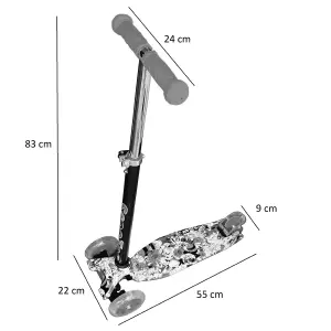 Patineta Scooter de 3 Ruedas: Diversión y Estabilidad Unicolor - Scooter Patineta 3 Ruedas Unicolor Monop
