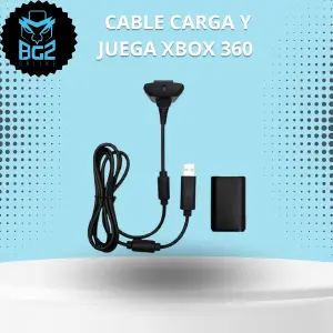 CABLE DE CARGA Y JUEGA PARA XBOX 360 - CABLE CARGA Y JUEGA XBOX 360
